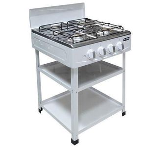 Campus Cuisinière Avec  Etagère - Gaz 4 Feux  - Multicolore