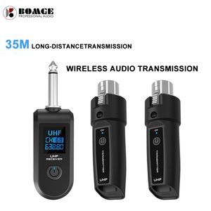 BOMGE Système de microphone sans fil XLR sans fil pour microphone dynamique, mixeur audio, système de sonorisation