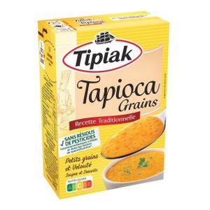 Tapioca, TIPIAK,  petits grains et velouté recette traditionnelle 300gQualité supérieure.
