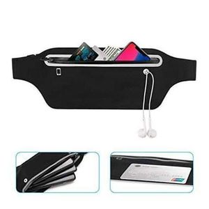 Sac Banane Homme Femme Ceinture De Course Sport Sacoche Sac à La Taille Pochette Running Belt Avec Bande à Réflecteur