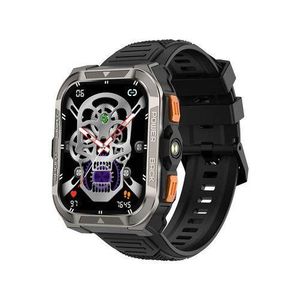 lackview W80 Pro GPS Montre Intelligente de Sport en Plein Air avec Lampe de Poche LED Intégrée 1,91 pouces 900mAh NOIR