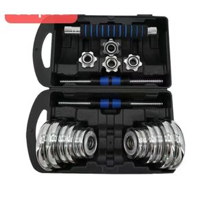  kit d'haltères chromés ajustables en mallette de 20 kg 
