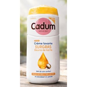 Gel Douche : Crème Lavante Surgras CADUM Au Beurre De Karité 500ml Peaux Sèches à très sèches Importé De France 