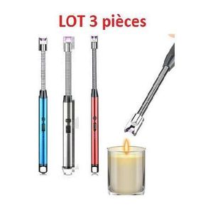 Gn Allume Gaz Briquet Electrique USB Rechargeable Électronique Avec Flexible 360º LOT 3