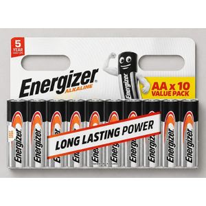Importé de France. Lot 10 piles AA alcalines ENERGIZER. Haute qualité et très longue durée. Longue durée.