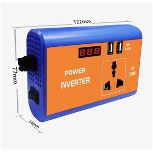 Onduleur De 200W, Qui Convertit Le Courant Continu (DC) 12V De Batterie SOLAIRE , De Voiture Ou Du Bateau En Courant Alternatif (AC) 220V GH