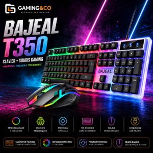 Clavier et Souris Gaming Jeu - Combo Gamer - RGB Ensemble Rétroéclairé
