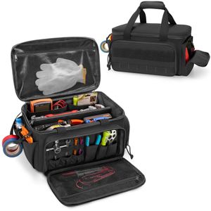 14" lourd sac à outils tactique anti-dérapant de base organiseur polyvalent pour les menuisers artisans Stockage d'outils portable durable