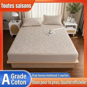 Drap De Lit Imperméable 150*200cm avec  les taies d'oreiller)