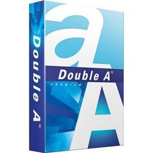 Double A Papier Rame , Ramette 500 Feuilles A4 Blanc 80G - Bleu/Blanc