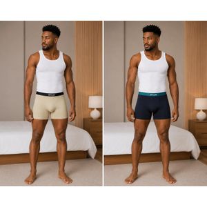 Fashion Forms Lot de deux culottes hommes différentes couleurs 