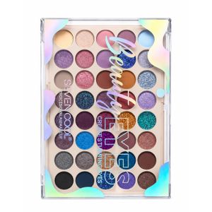 Seven Cool Palette de Fards à Paupières  Beauty Eyes – 35 Couleurs Mat & Pailleté