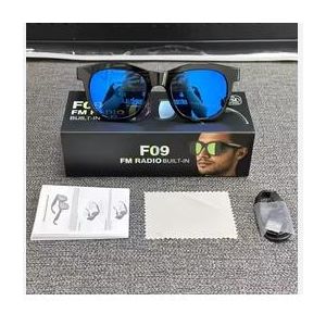 Lunettes Audio Connectées F09 avec Radio FM Intégrée – Bluetooth & FM Radio Built-In