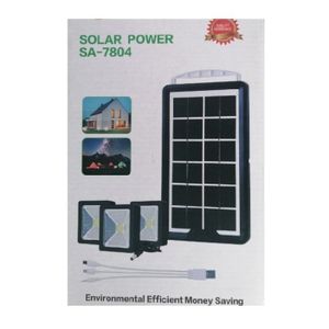 Kit Solaire 3 Ampoules 4W + Chargeur Téléphone