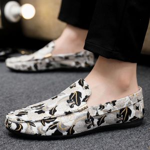 VANHUHU Chaussures Hommes Mocassins Baladeuses Blanc
