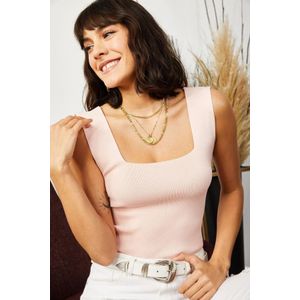 ISILDA Chemisier Femme Crop top - Rose