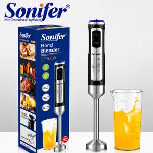 Sonifer Mixeur Plongeant Électrique 800 W – Blender à Main avec Fonction Turbo, Lames en Acier Inoxydable, Design Ergonomique pour Smoothies, Soupes, Sauces et Purées, SF-8139