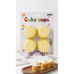 Lot de 100 Caissettes à Cupcakes en Papier – Moules de Cuisson Anti-adhésifs pour Pâtisserie Créative