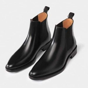 Gn boot pour homme en cuir-noir
