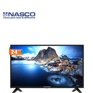 Nasco Slim Tv Led 24'' - Analogique - 2 Hdmi- 2 Usb - Nas-B24Fb-A / Nas-J24Fbfl-A