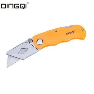 DINGQI Couteau Cutter Pliable + 5 Lames De Remplacement