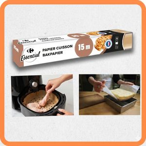 Essential Rouleau de Papier Cuisson 15m