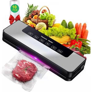 TodyJeyHo Machine à sceller sous vide, Sceller à Puissance d'Aspiration de Travail Continu à Haute Vitesse avec 50 Sacs Hermétiques pour l'Économise et le Stockage