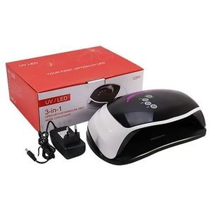 Sèche-Ongles À Led/ UV Lampe -128W - Blanc/Noir