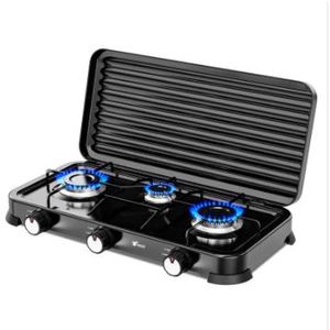 Starlux Réchaud à Gaz 3 Brûleurs – Plaque de Cuisson Portable Haute Puissance