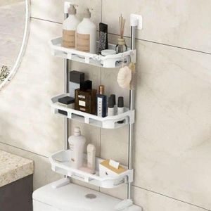 Etagère de rangement pour toilette 3 niveaux
