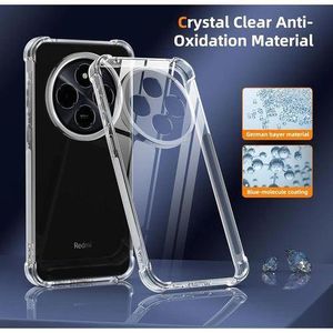 Coque En Silicone Compatible Pour Xiaomi Redmi 14C 4g/ 14R/ A4/ A3pro/ Poco C75- Transparent