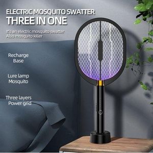 Gn Raquette Anti-moustiques électrique 3 En 1, Rechargeable Par USB, Photocatalyseur