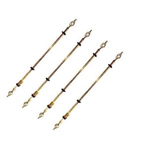 Belle Lot De 4 Tringles à Rideaux Extensible 1m20 à 2m Dore