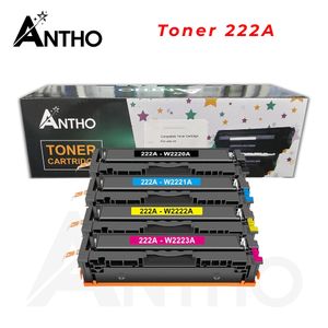 ANTHO Ensemble de toner compatible 222A - W2220A - W2221A - W2212A - 2213A - Pour HP 3303FDW - 3303SDW - 3303FDN - 3303SDN