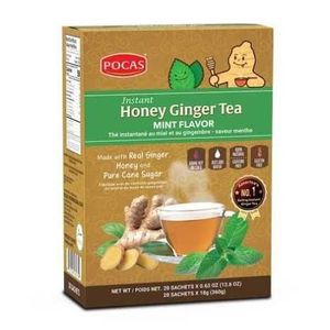 Thé Pocas Miel Gingembre, Saveur Menthe 
