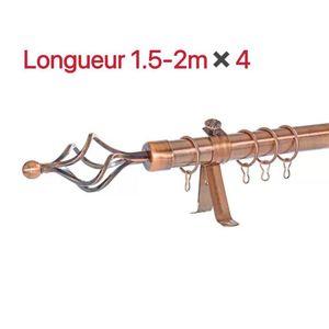 Belle  lot De 4 Tringles à Rideaux Extensible 1.5m-2m cuivre
