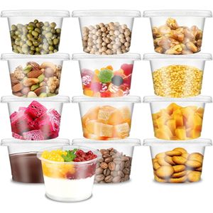 Gobelets à Dessert avec Couvercles, 50 Pièces 150ml Coupes à Dessert Coupe