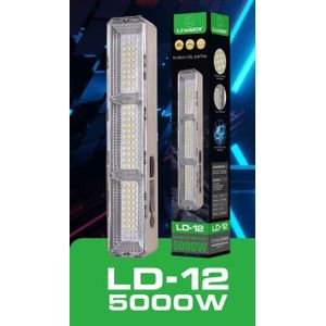 Leadder Lampe avec plaque solaire rechargeable LD-12 5000W