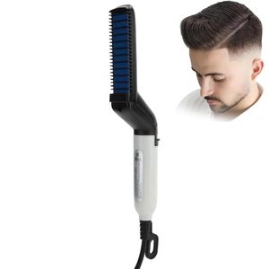 Brosse/Peigne Lissante Électrique Pour Cheveux et Barbe Homme