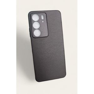 Coque realme C75 noir tissu 