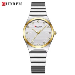 Curren Montre Femme , De Luxe, à Quartz, En Acier Inoxydable, Analogique, Nouvelle Collection