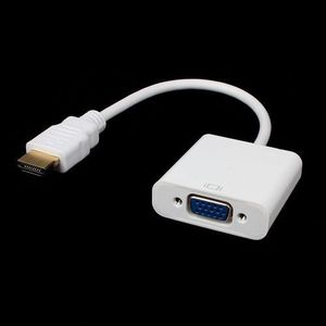 General Adaptateur Convertisseur HDMI Vers VGA Avec Câble USB Audio 1080P Pour PC Blanc