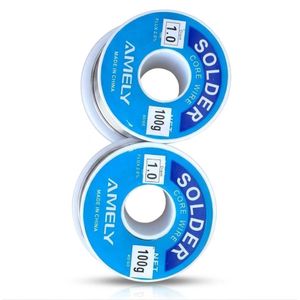 Lot De 2 Bobines De Fil D'étain à Souder 1.0 mm.