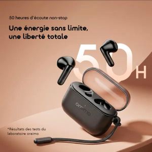 Oraimo SpaceBuds Air 2 Écouteurs avec 50 h d’autonomie et traduction intelligente