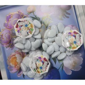 Lot de 3 Sacs de Cailloux Décoratifs Blancs – Forme Lisse et Ovale