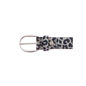 Mod ceinture de luxe en cuir gris-noir moyen