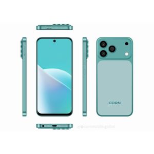 Corn  Mega 100 Max Vert- Écran avec trou de 6,67" - 5 Go RAM - 64 Go ROM - Caméra Ultra 13 MP