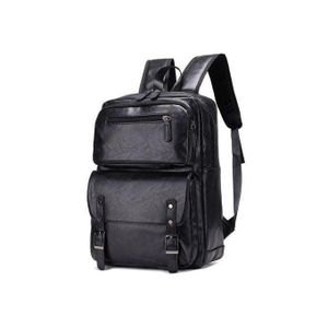 original Sac A Dos En Cuir Pu Noir, Classe Et élégant - Unisexe