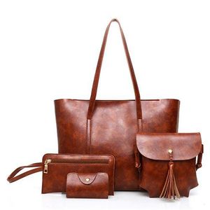 Fashion Sac Carreaux 4 En 1 Pour Femme brun Prix pas cher