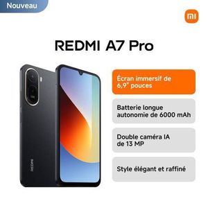 Xiaomi REDMI A7 PRO - 6,9" - 4G - 2 SIM - (4+4)Go RAM - 128Go ROM - 8MP/13MP - 6000 mAh - N
